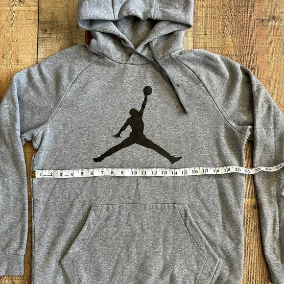 Jordan Nike Jumpman hoodie heather grey with logo Men's M - Picture 7 of 7